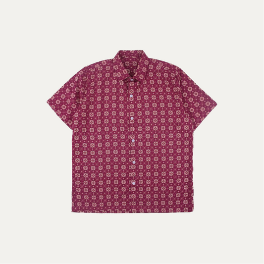 Arjuna Batik Shirt Red Burgundy