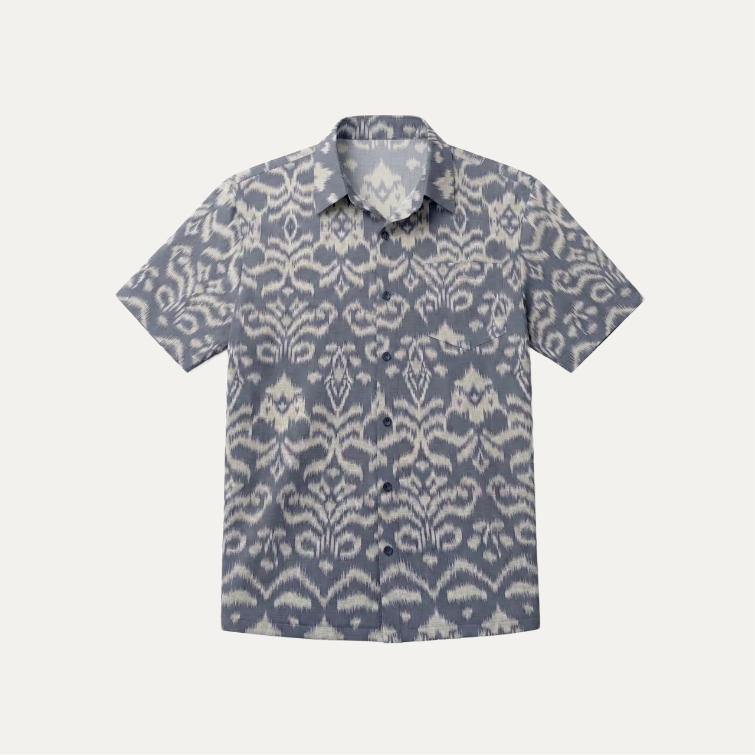 Ndek Light Blue Pattern Shirt