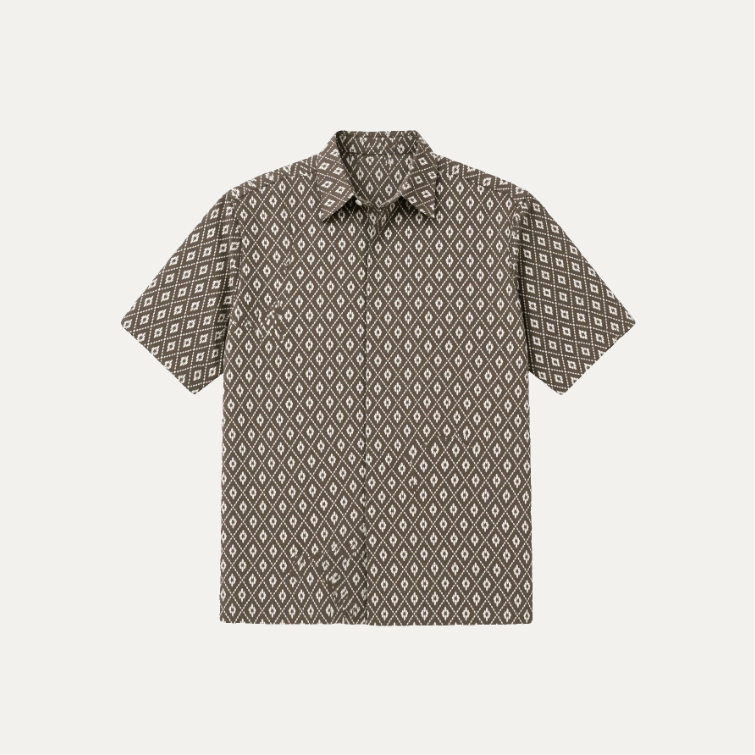Estu Gray Pattern Shirt